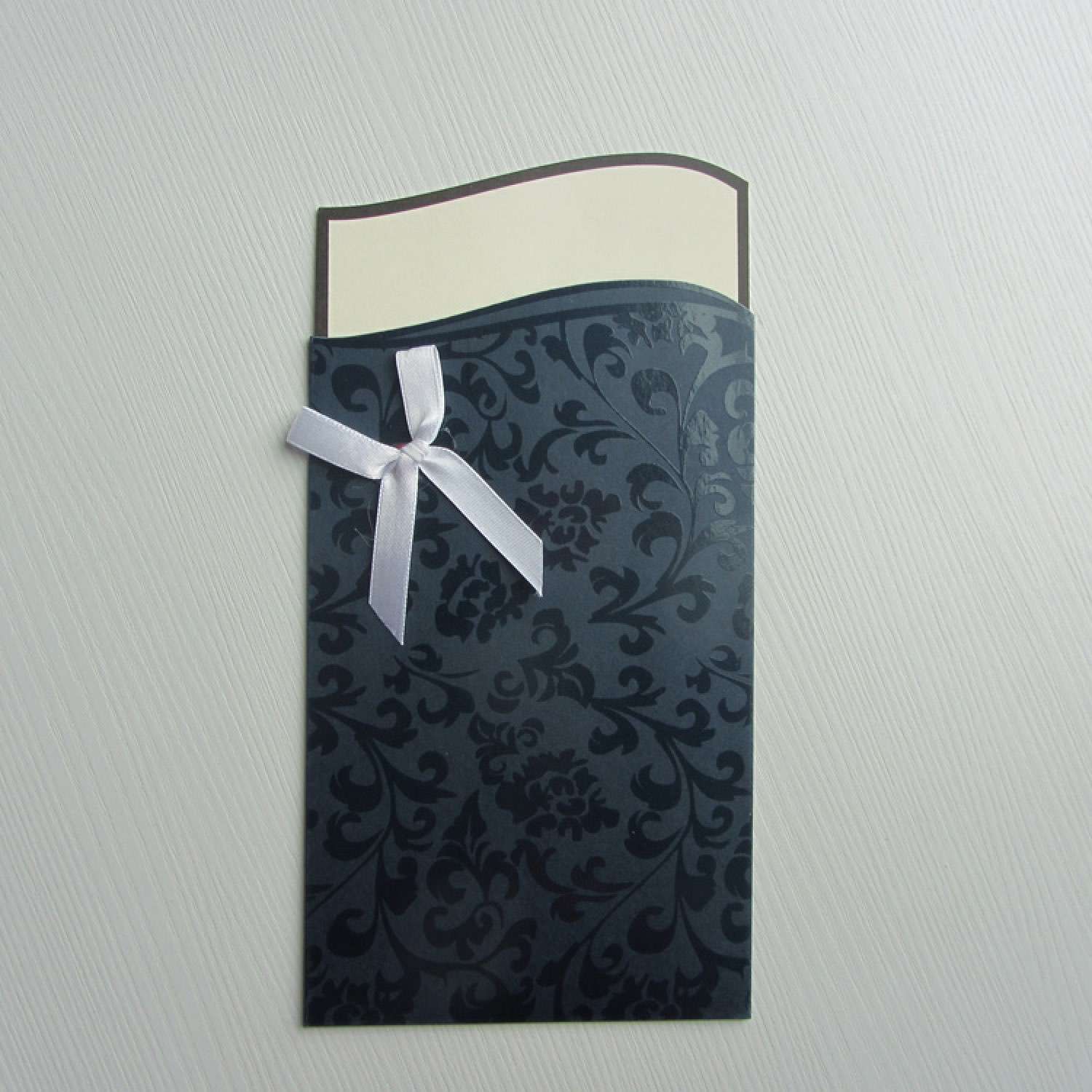 Pocket Invitation Card Customized Simple Style Business Card Foiling Invitation 